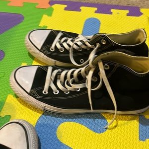 Cleaning on adult sons closet.